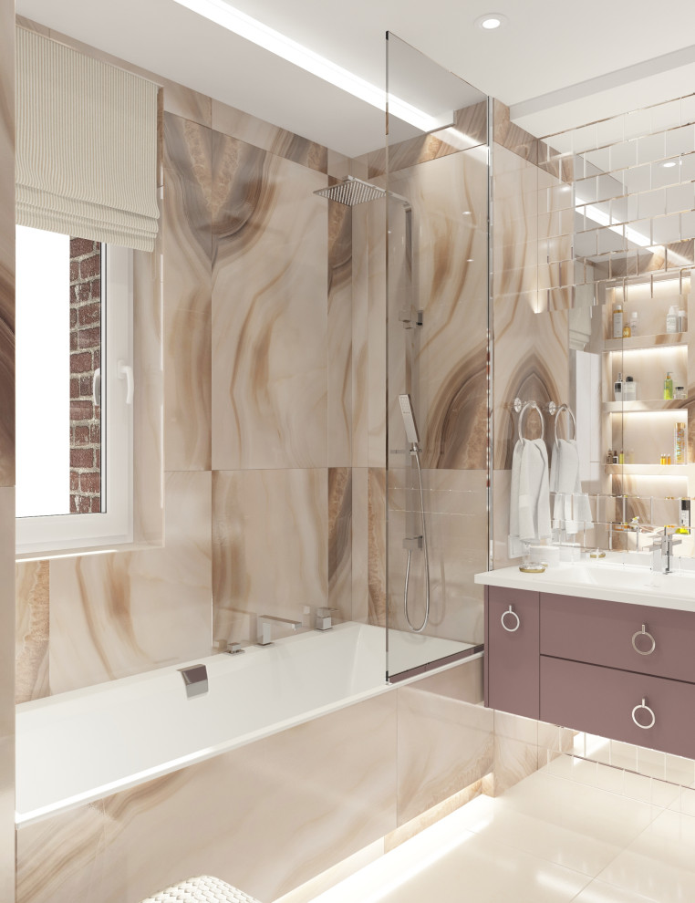 Нежнейший дизайн трехкомнатной квартиры