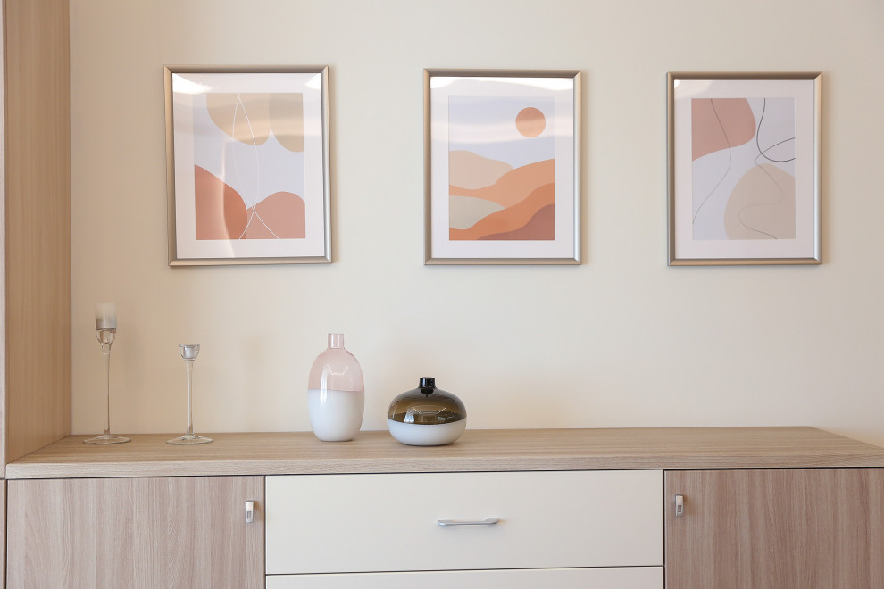 Современная квартира в мягких цветах