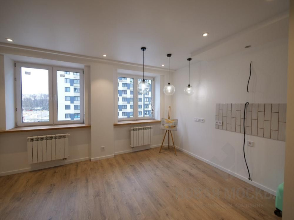 Ремонт квартиры-студии площадью 27 кв.м в ЖК «Москвичка»