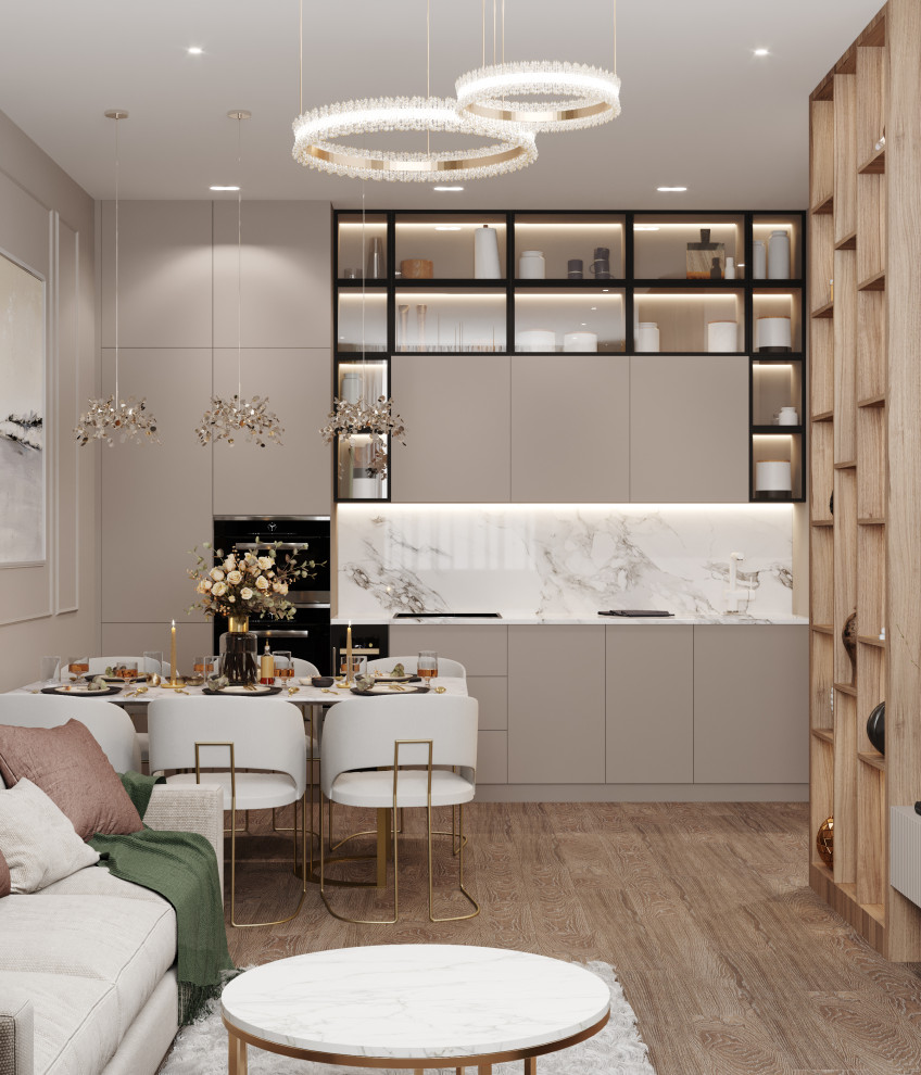 Квартира 73 кв. м. в современном стиле Новочерёмушкинская 17