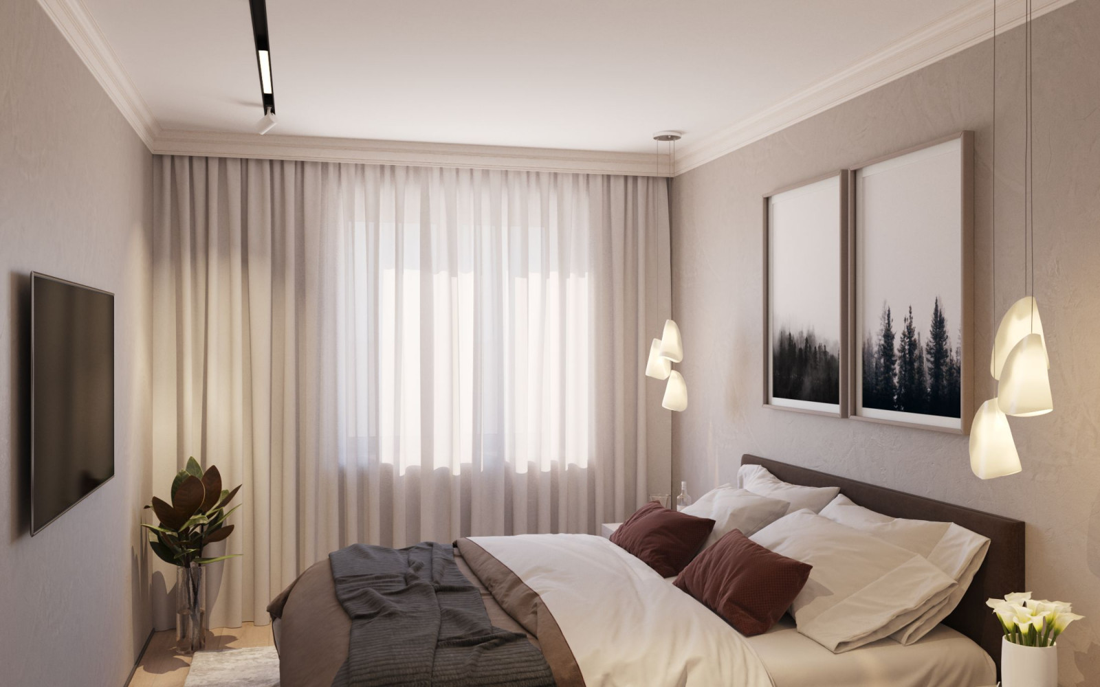 Дизайн проект квартиры со сложной остроугольной планировкой