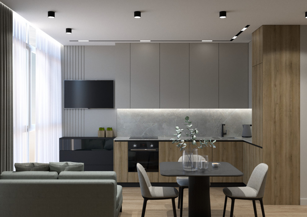 Двухкомнатная квартира S-65 м2