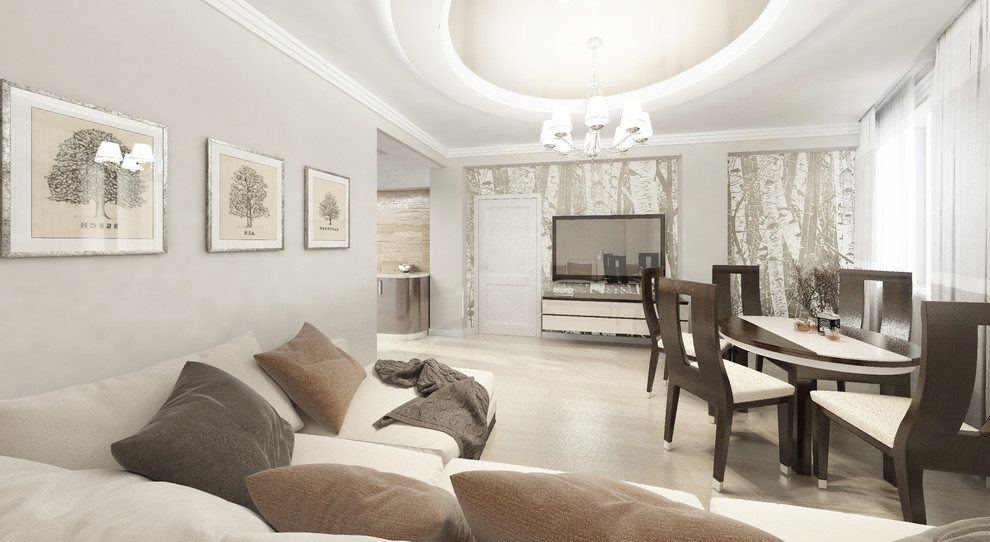 Современный интерьер в светлых тонах