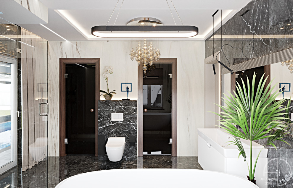 Дизайн интерьера загородного дома. Поселок Зеркальный 250 м2