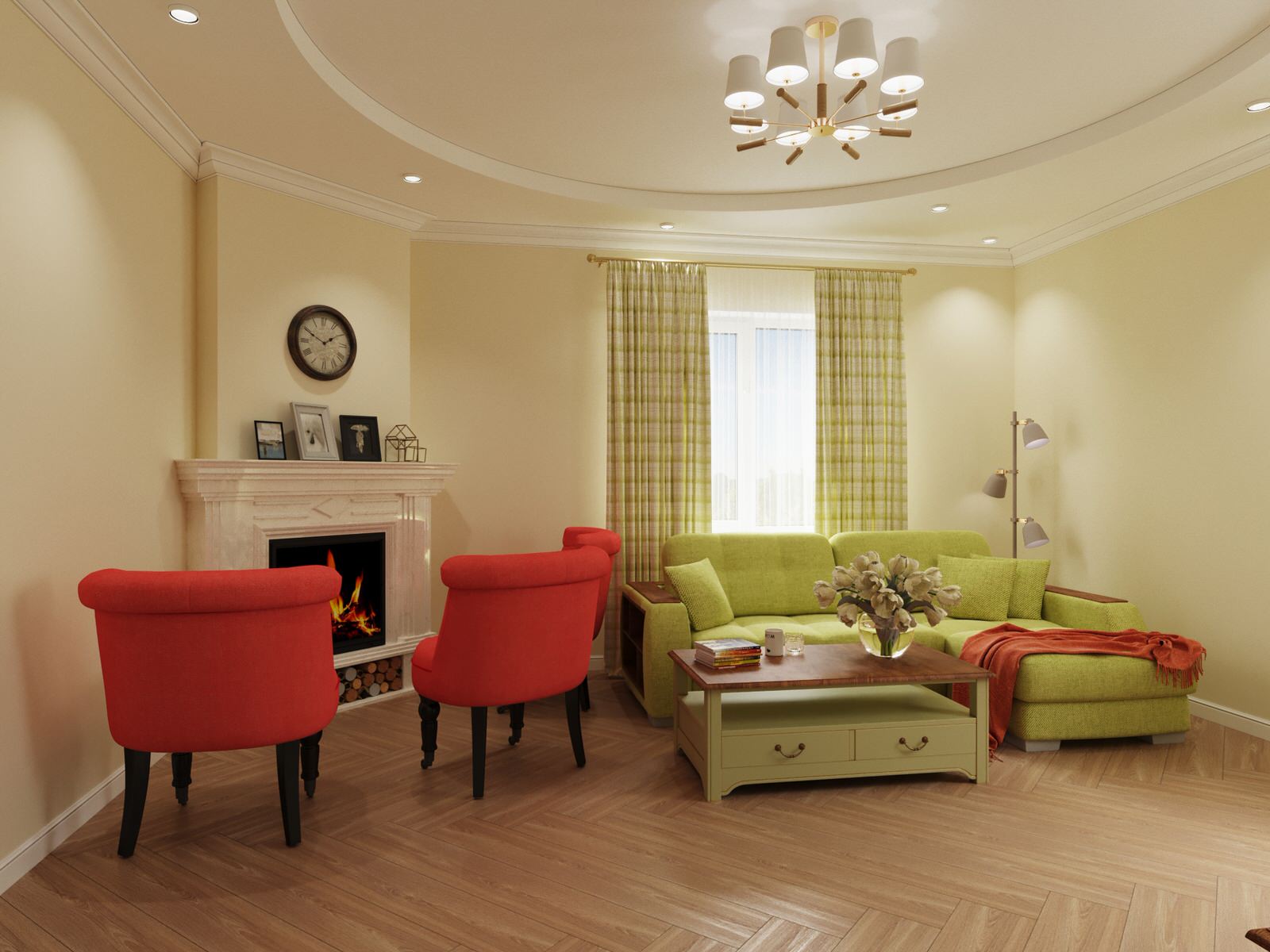 Интерьер жилого дома в классическом стиле