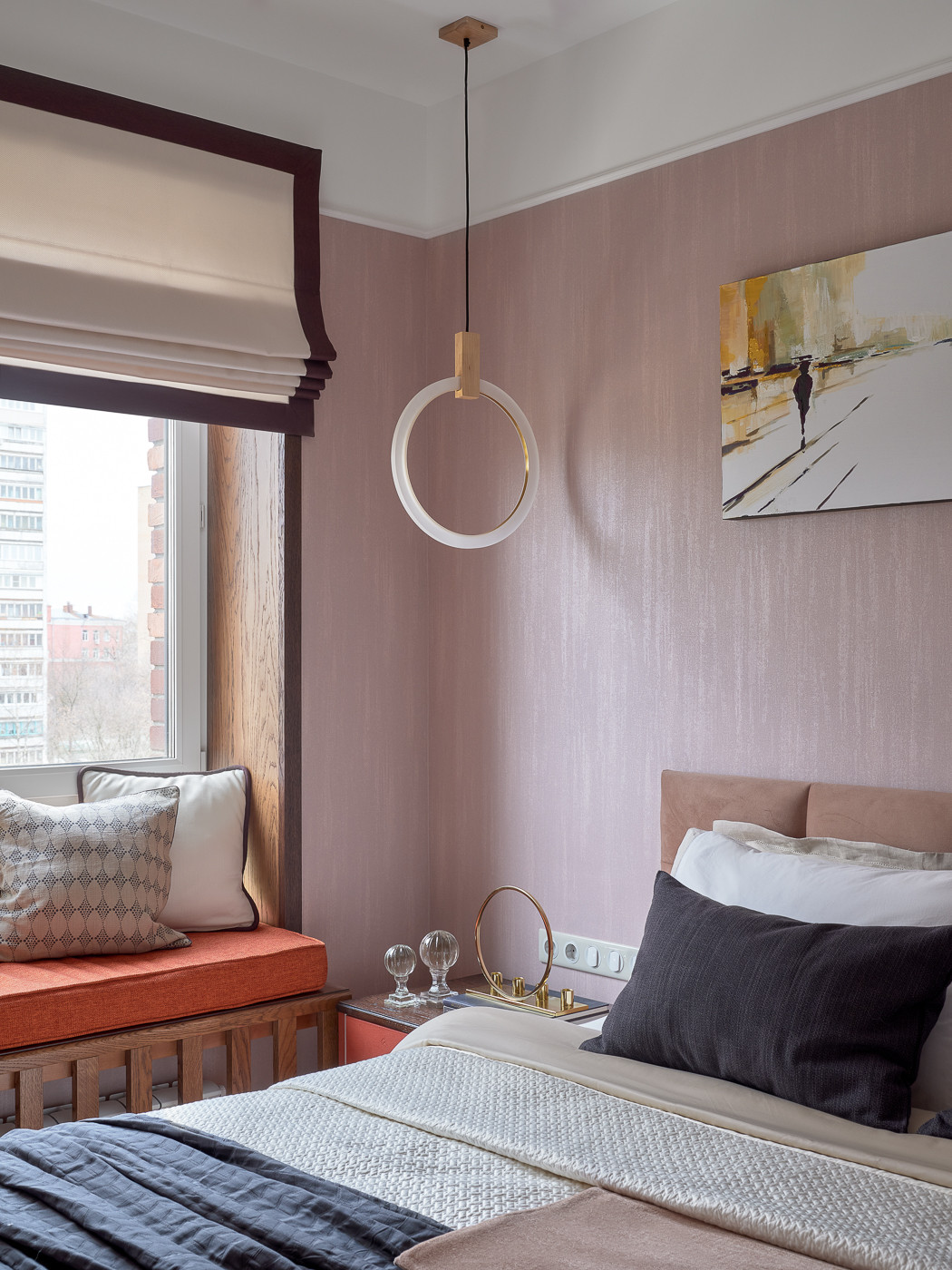 Реализованный проект спальни в ЖК Черняховского.