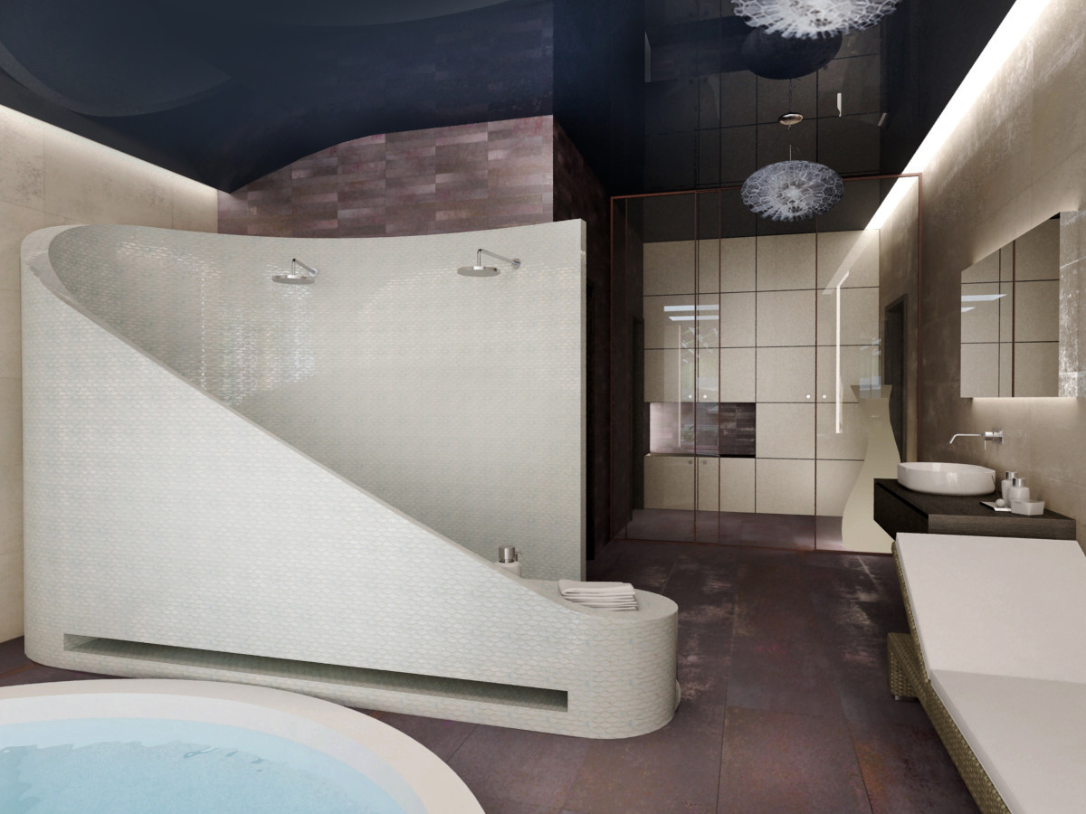 Lounge-терраса  и  SPA  частного дома