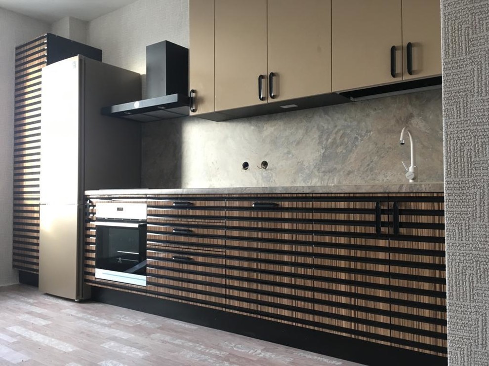 Обложка проекта: Кухонный гарнитур, коричневый, полосатый