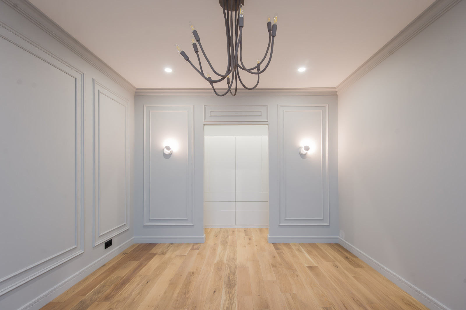 Квартира в современном стиле с зелёной спальней