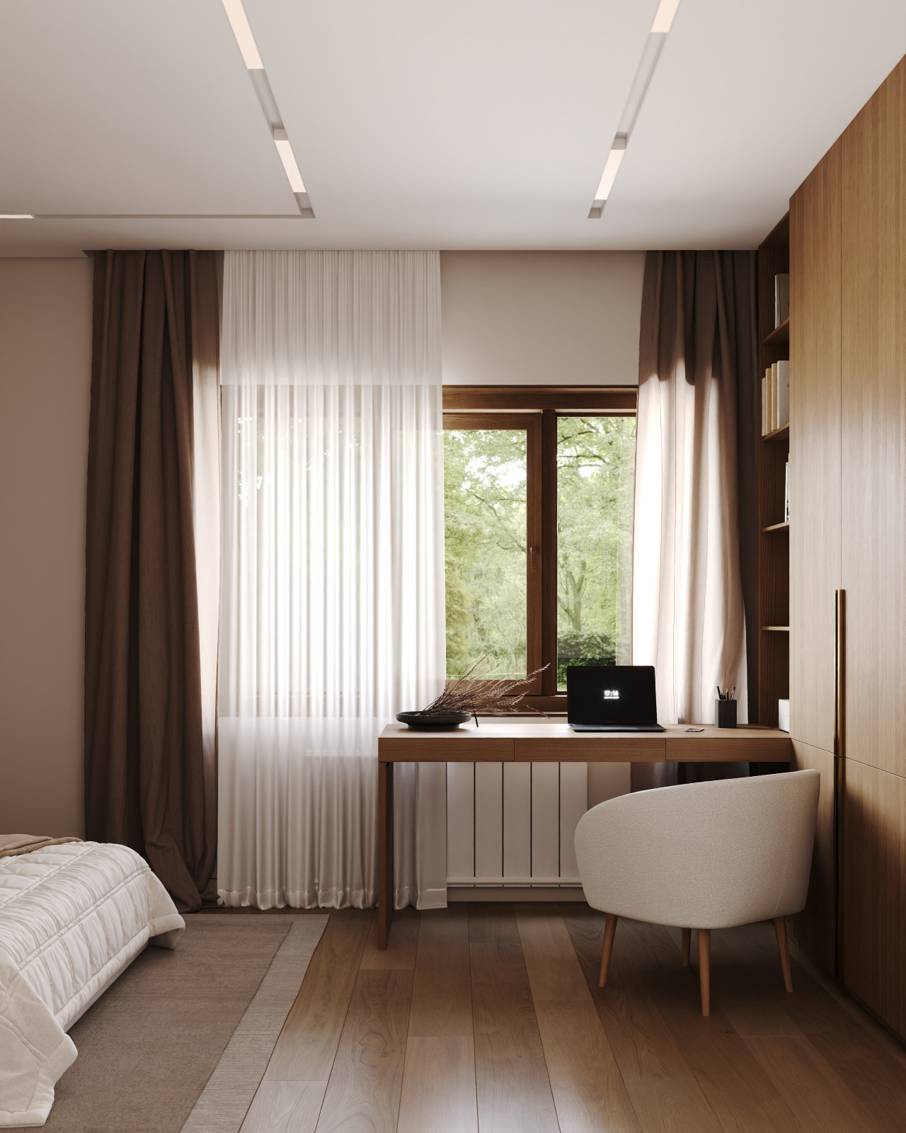 Гостевая спальня из проекта #частныйдомотunison