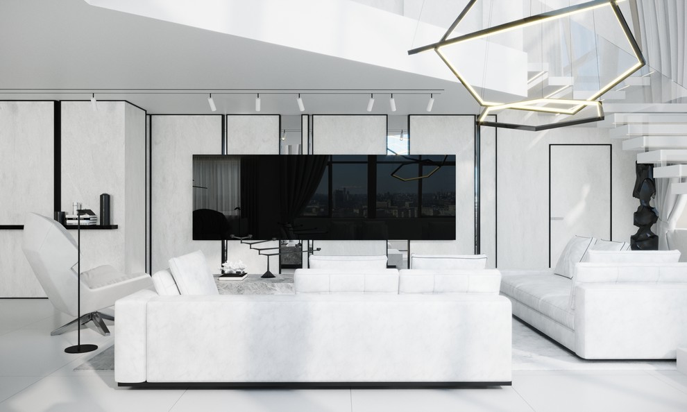 Дизайн-проект пентхауса в г. Москве 225 кв.м.