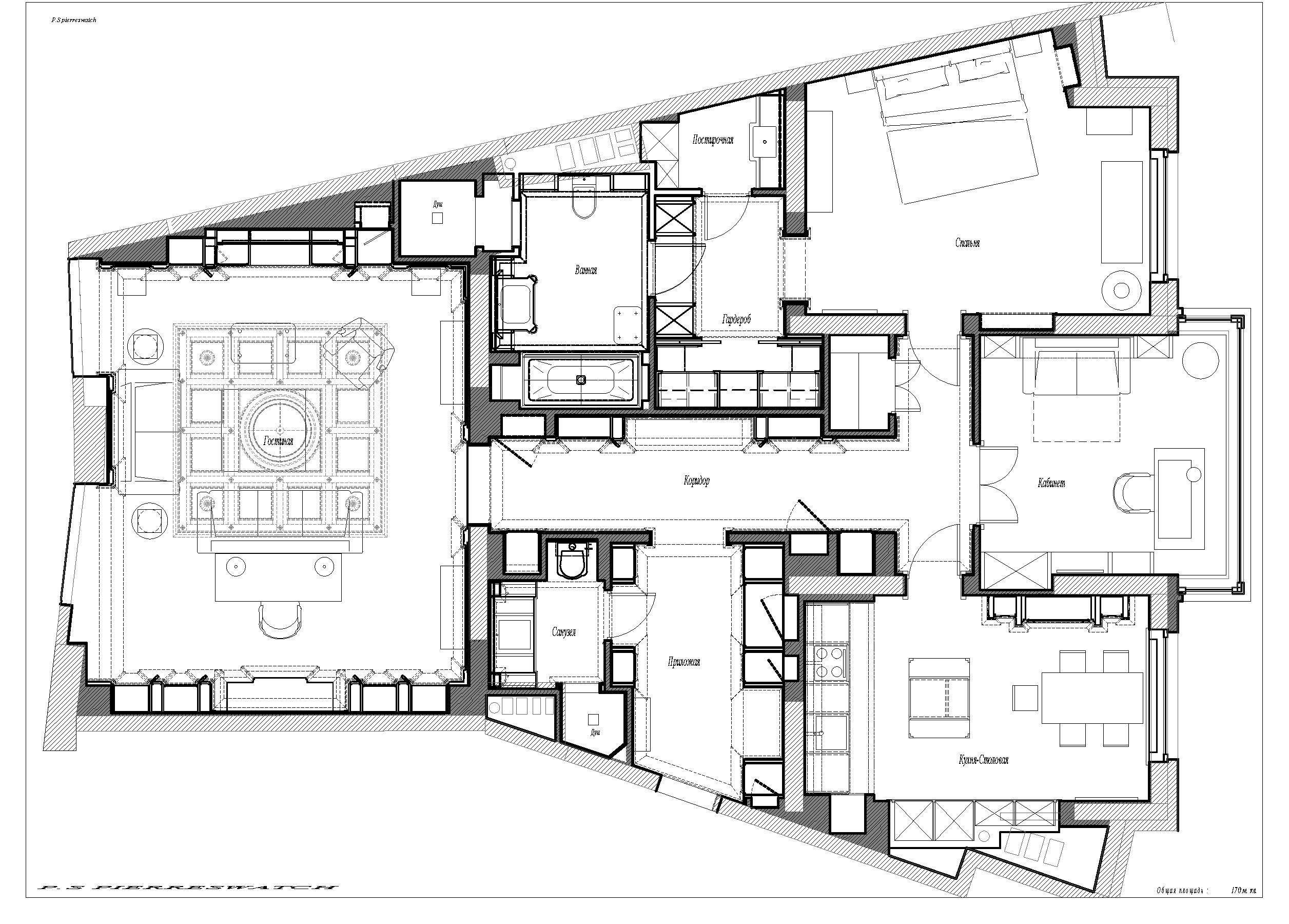 Кухня недели: С телевизором за решеткой и скрытой музыкой