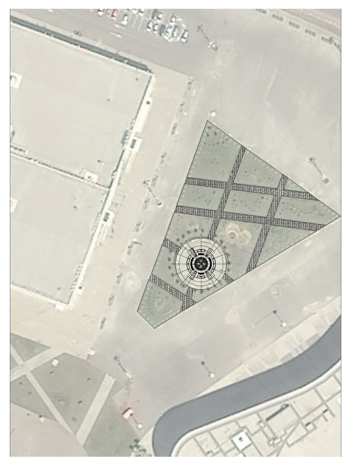 Эскиз -концепт фонтан "Роза ветров"