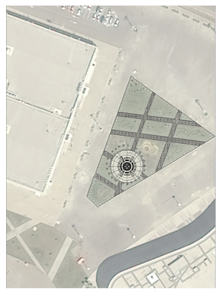 Эскиз -концепт фонтан "Роза ветров"