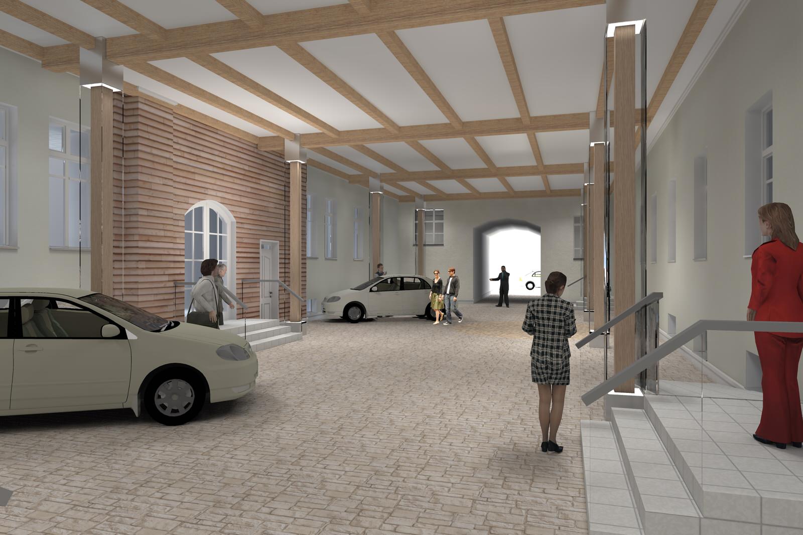 Реконструкция внутреннего двора. 2010г