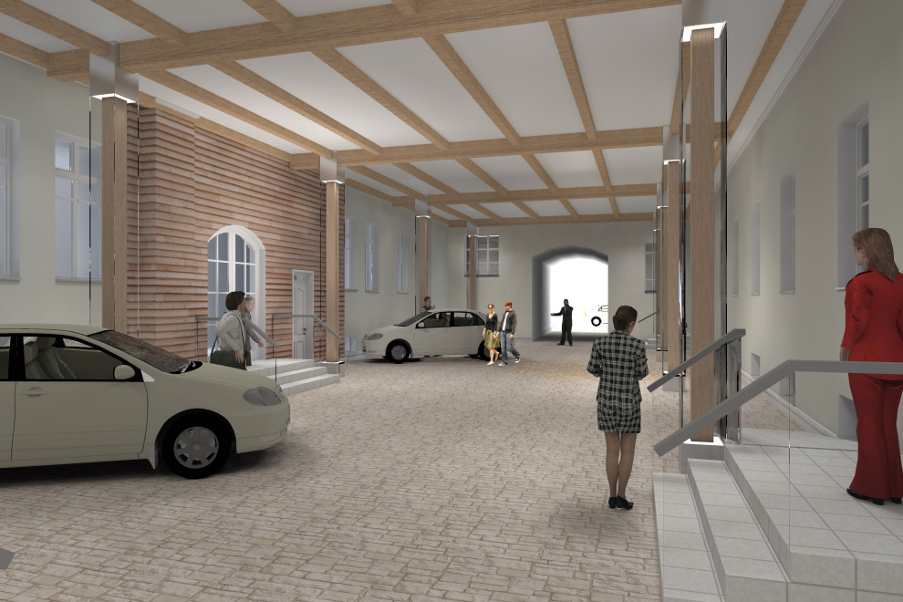 Реконструкция внутреннего двора. 2010г