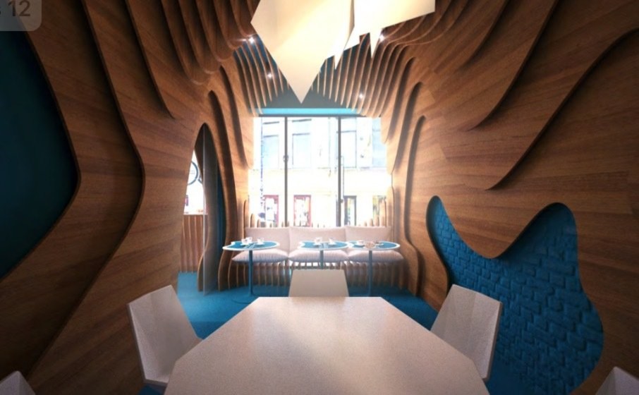 3D-концепт, кофейня "Prosto coffee"