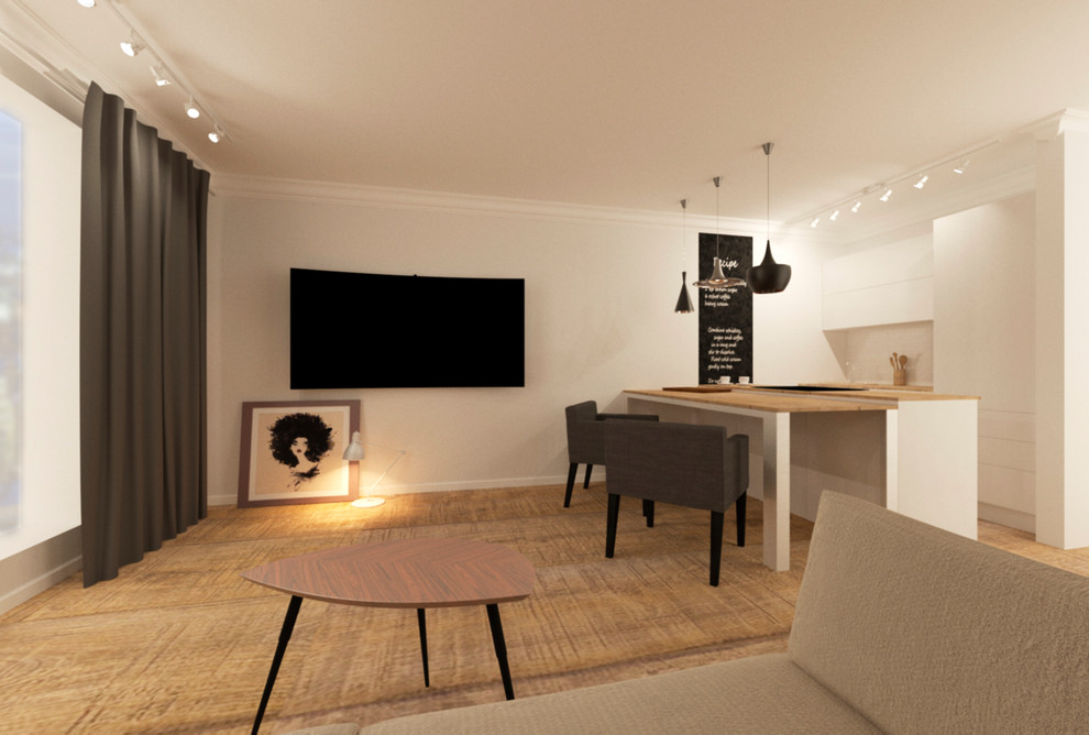 Скандинавский стиль в небольшой квартирке г. Новосибирска