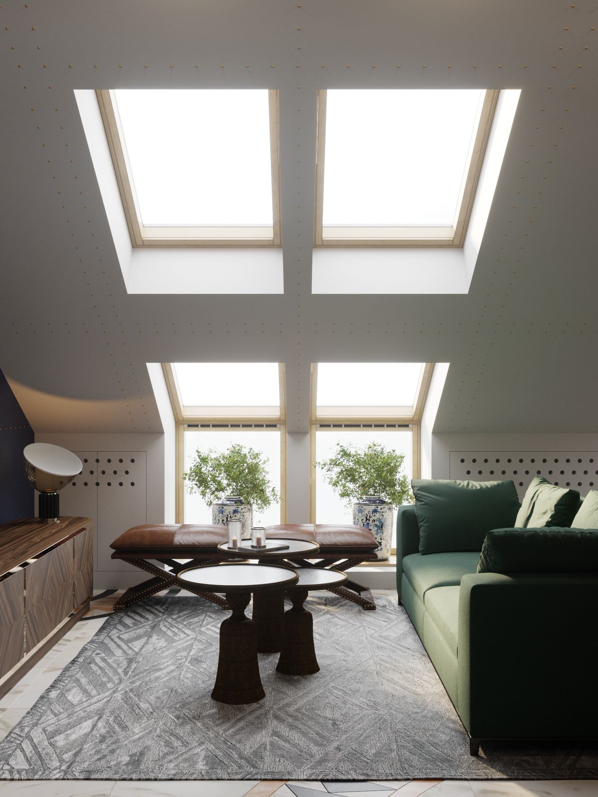 Проект двухуровневой квартиры с мансардой