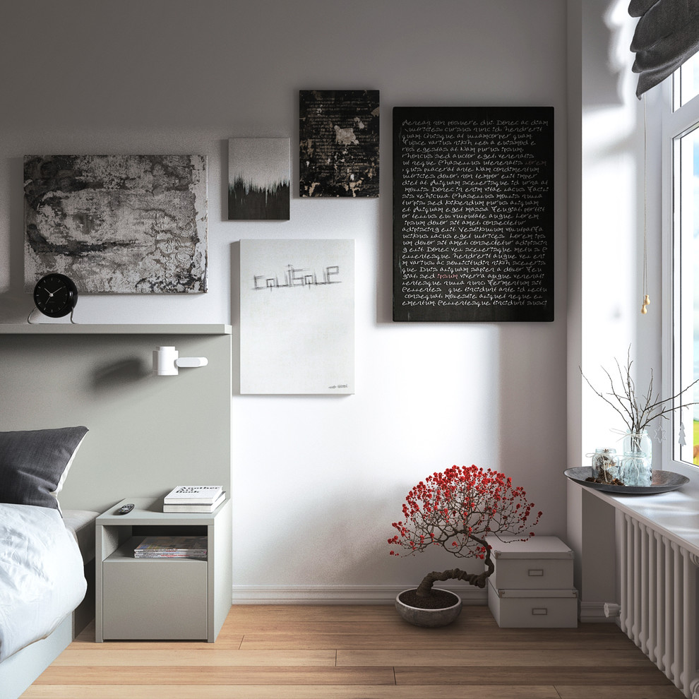 Обложка проекта: спальня в скандинавском стиле