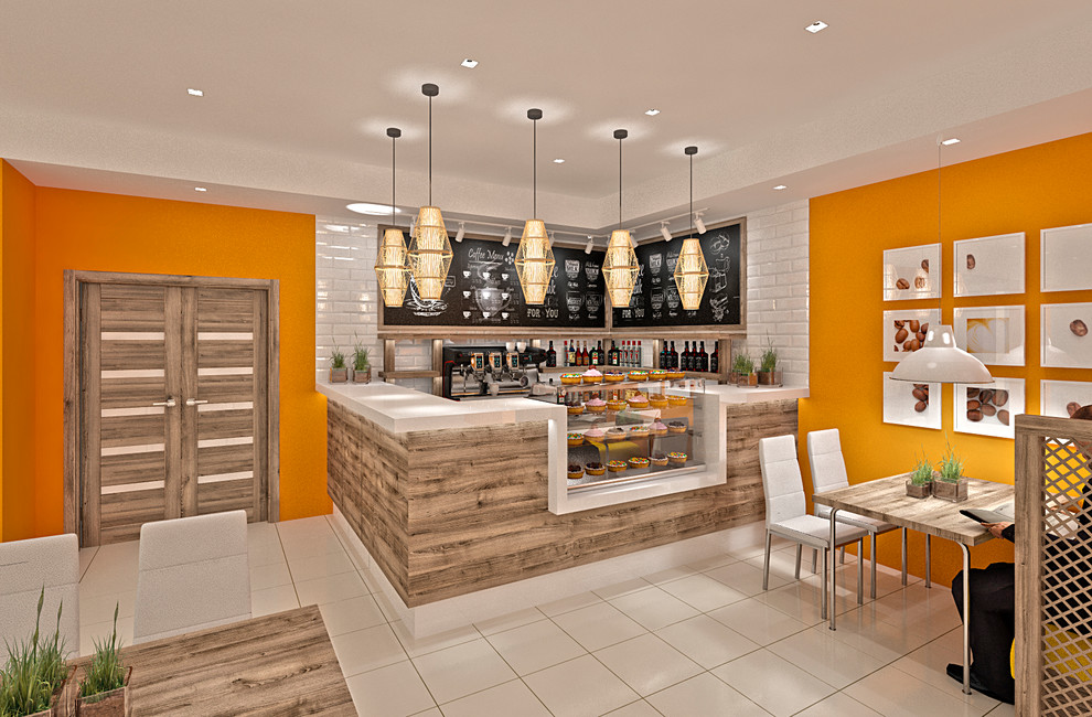 Обложка проекта: Дизайн интерьера кафе быстрого питания