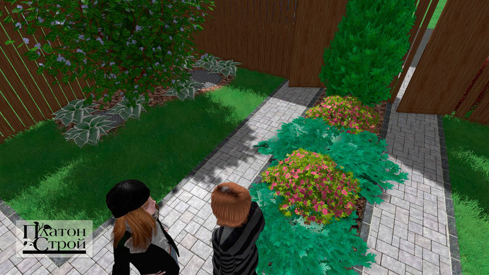 Ландшафтный дизайн Таунхауса