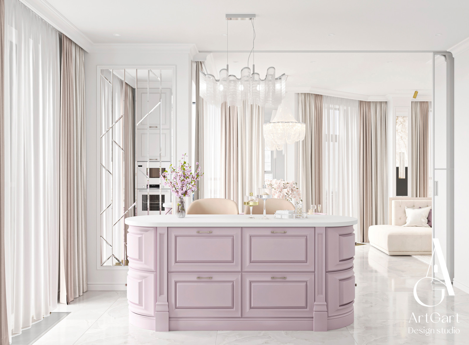 Дизайн квартиры в ЖК  Spires