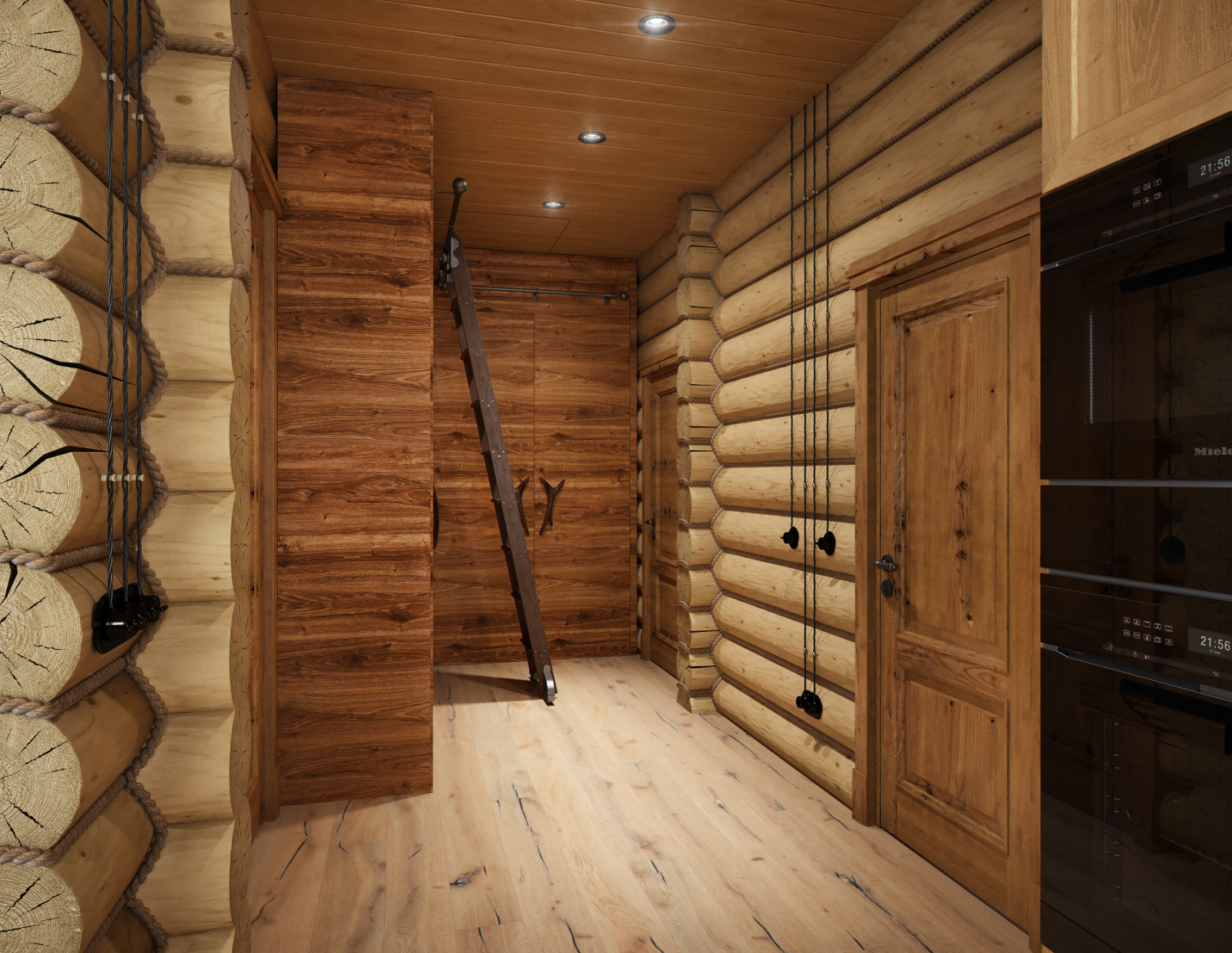 Деревянный дом с баней