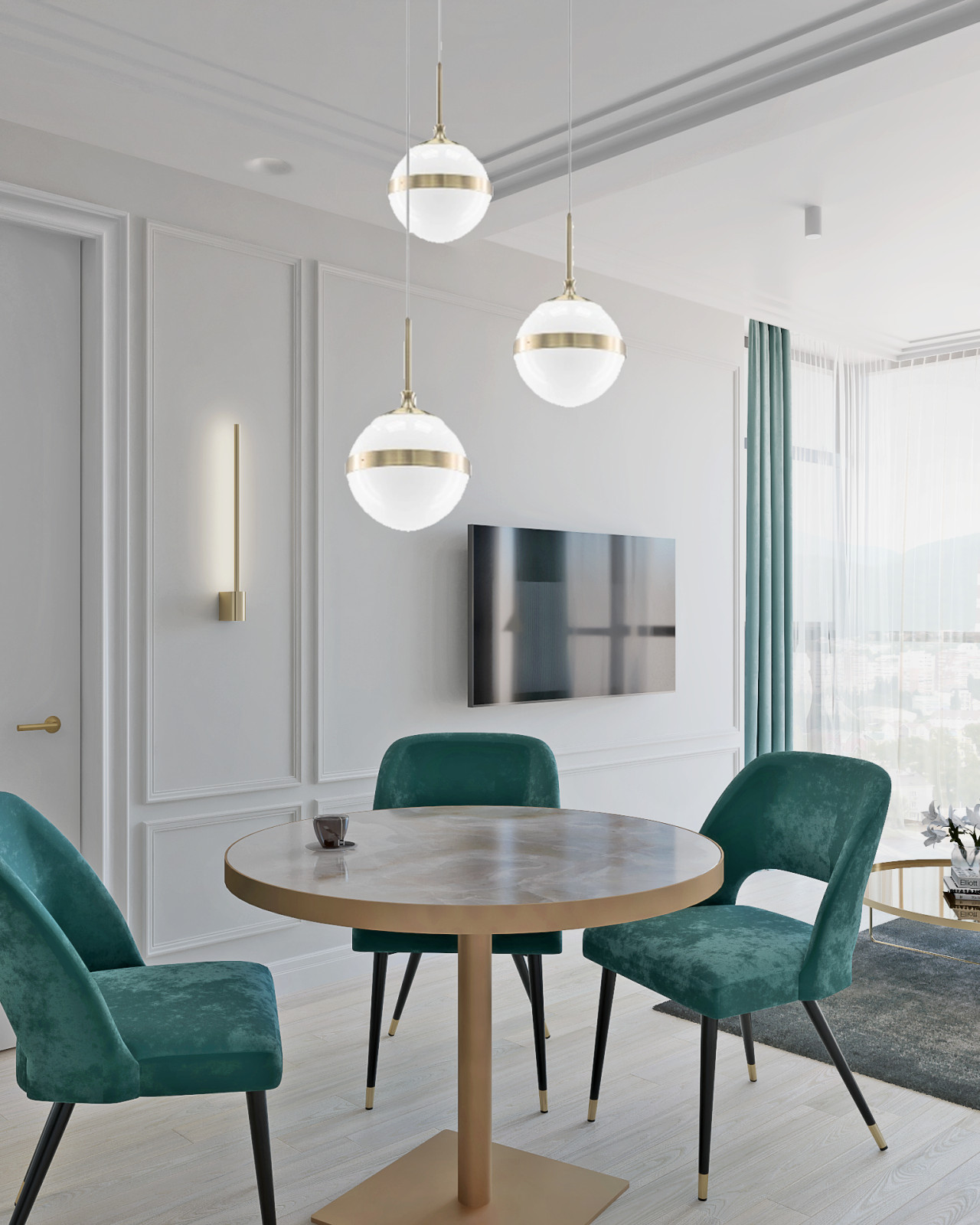 Кухня-гостиная 22,5 кв.м