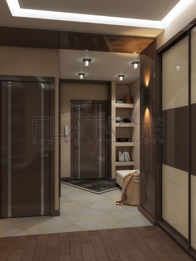 Дизайн 3-ной квартиры 97кв.м. в современном стиле