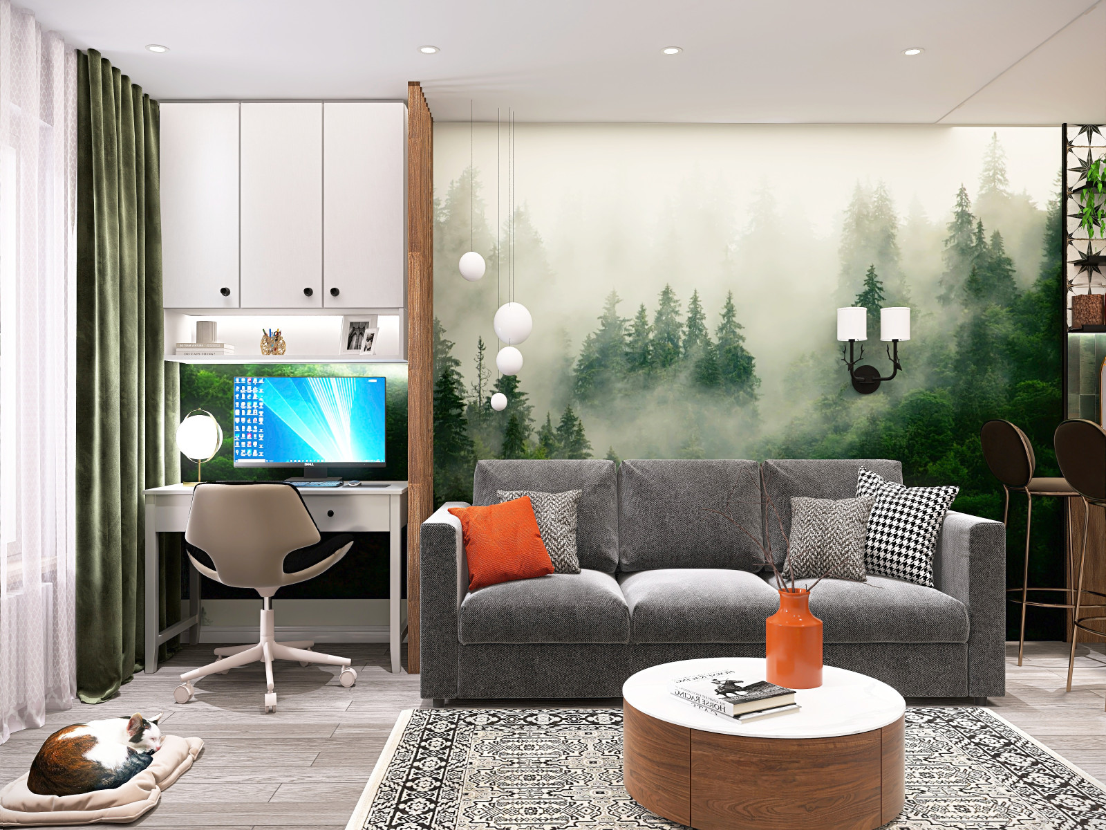 Кухня-гостинная