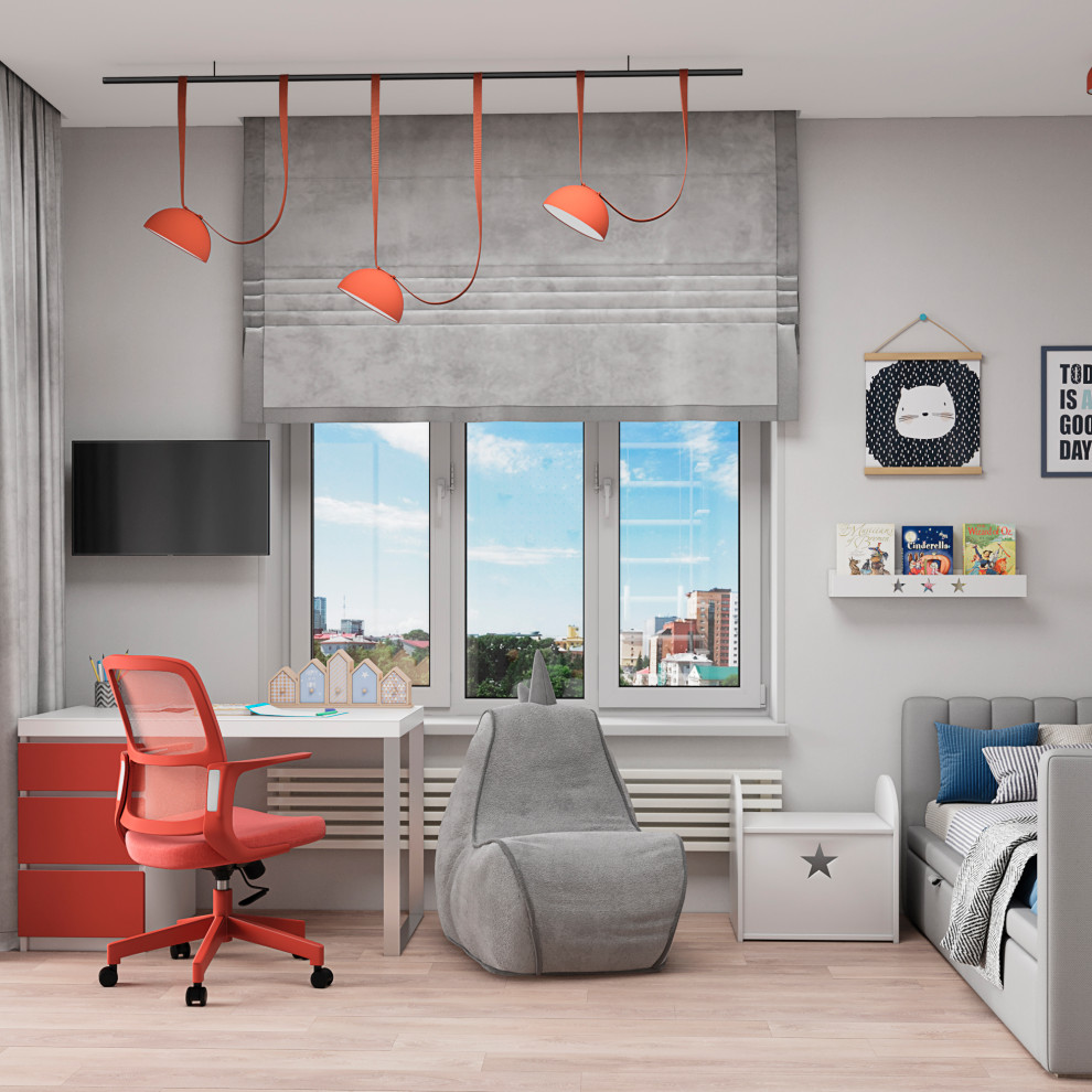 Квартира для молодой семьи с двумя детьми и домашним питомцем.