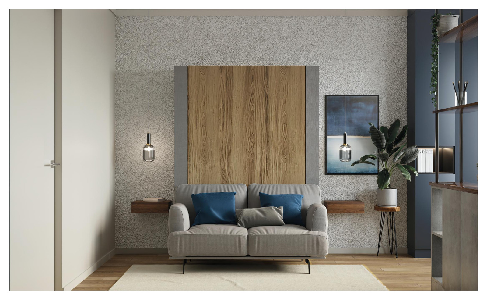 Яркий смешанный стиль в квартире 70 м2