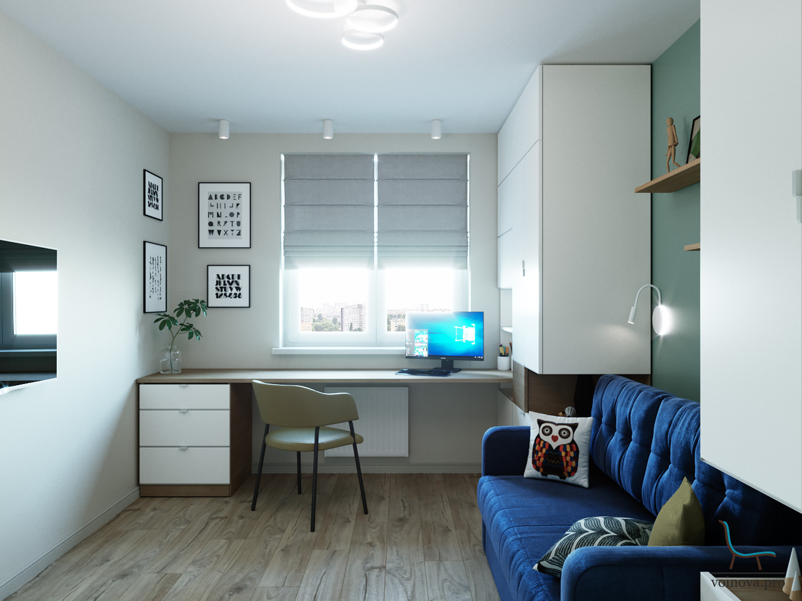 Квартира в "стиле колор-блок"