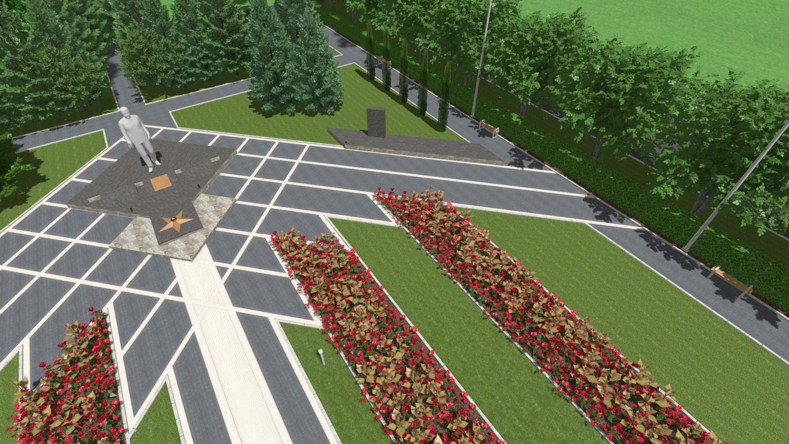 Мемориальный комплекс "Вечный Огонь" в г.Жиздра, 2021