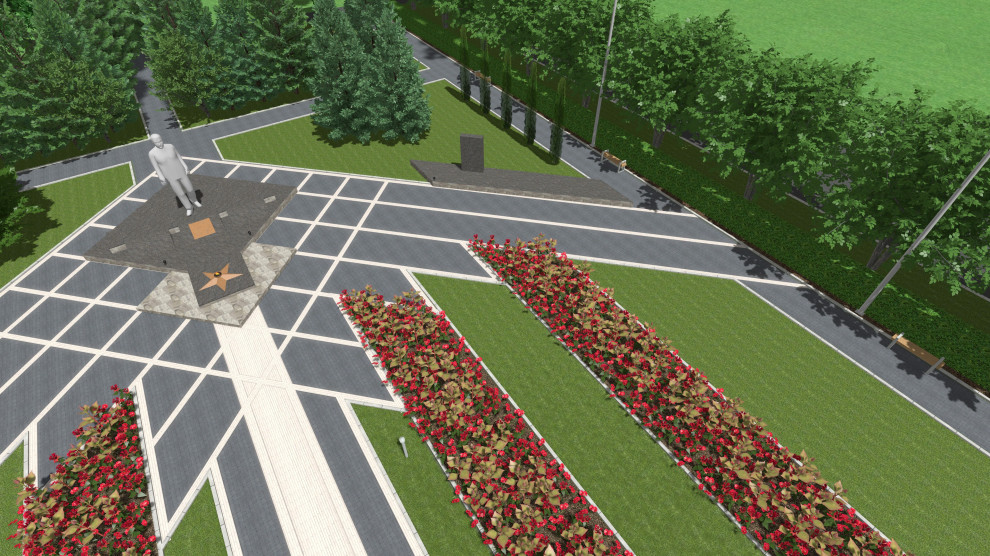 Мемориальный комплекс "Вечный Огонь" в г.Жиздра, 2021