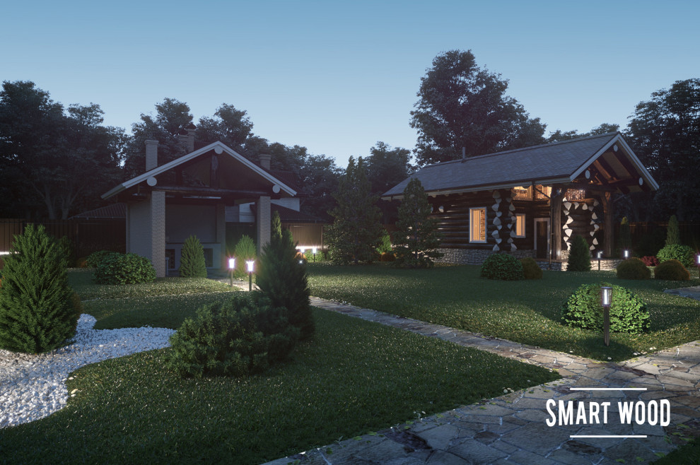 Сеча. Нестандартная бревенчатая баня