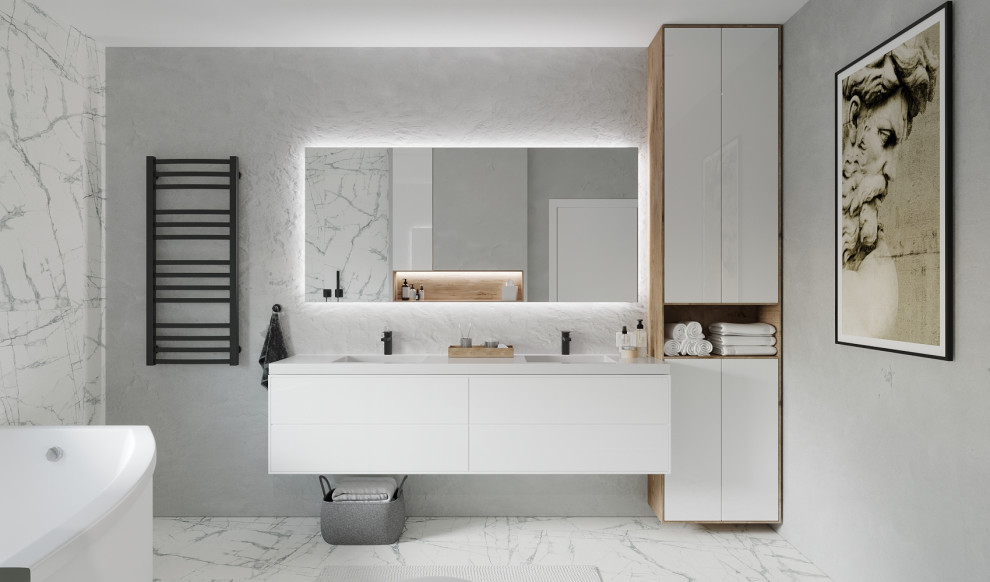 Обложка проекта: Просторная ванная комната