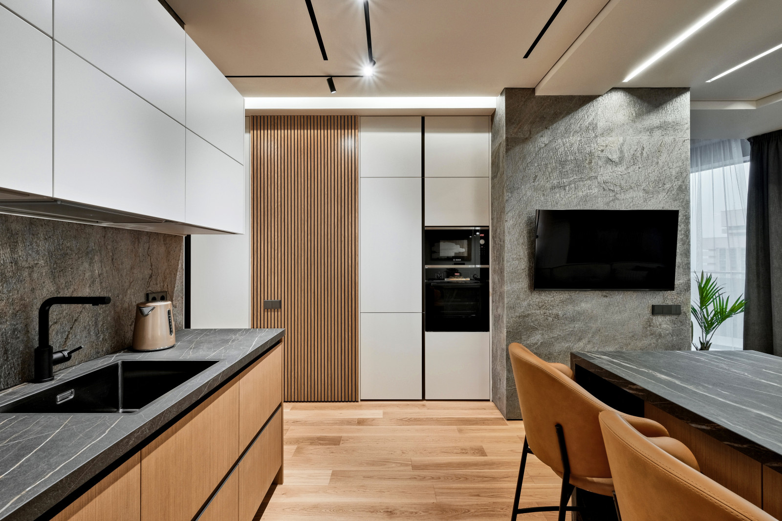 Фото. Роскошные ВИП апартаменты, Сан Сити, 55м, Теплый минимализм