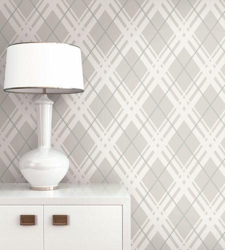 Геометрический орнамент в обоях.