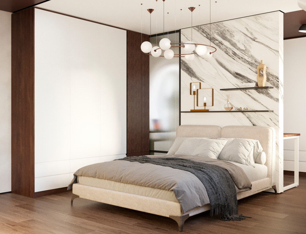 Спальня с зоной кабинета