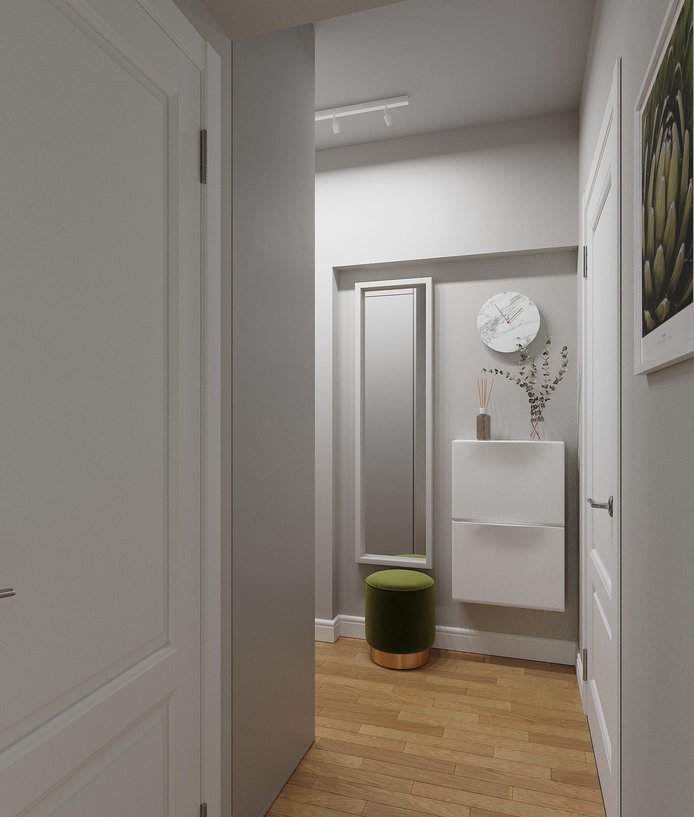 Кухня 8м2 + прихожая 10м2