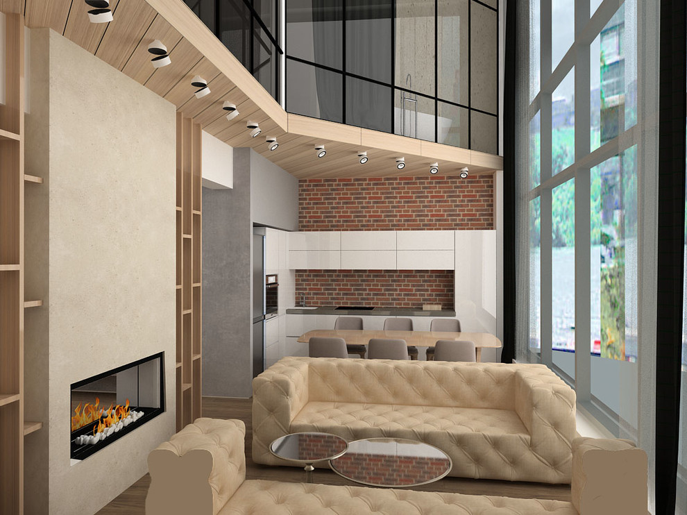 Обложка проекта: Двухуровневая квартира