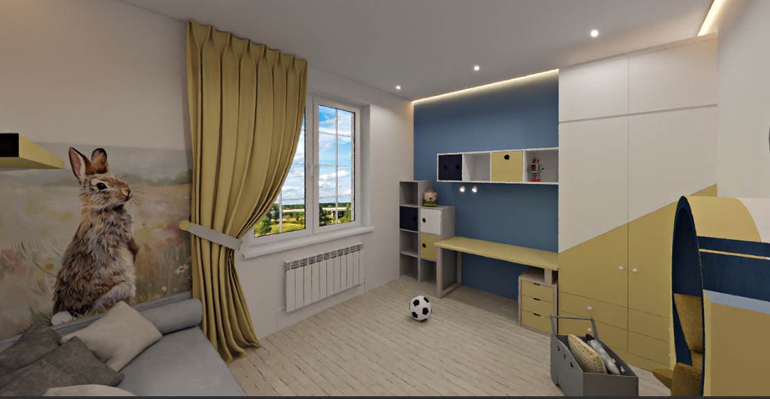 Обложка проекта: Детская, комната подростка