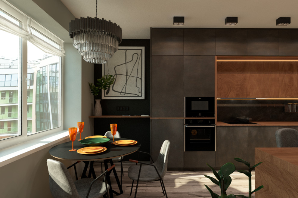 Совмещенная кухня гостиная