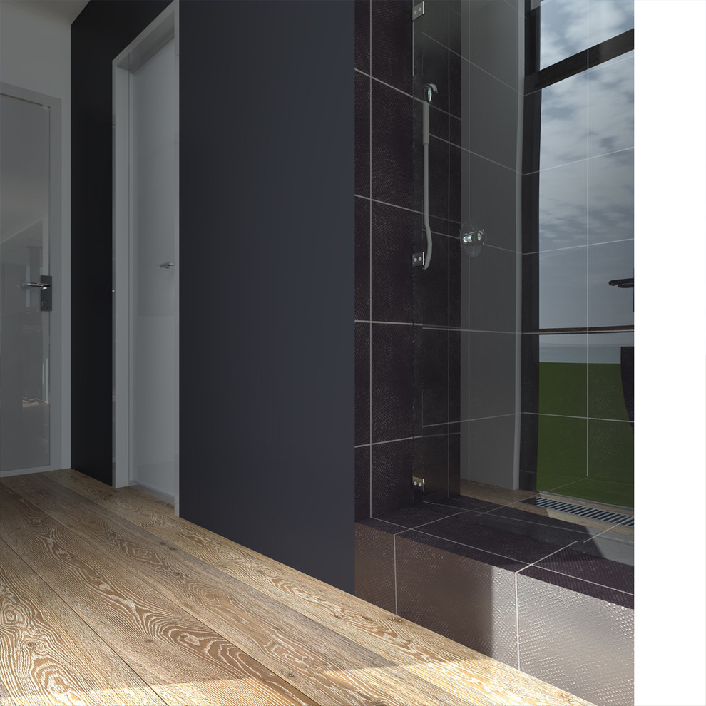 Дом из четырех 40-ft HC морских контейнеров. Интерьер