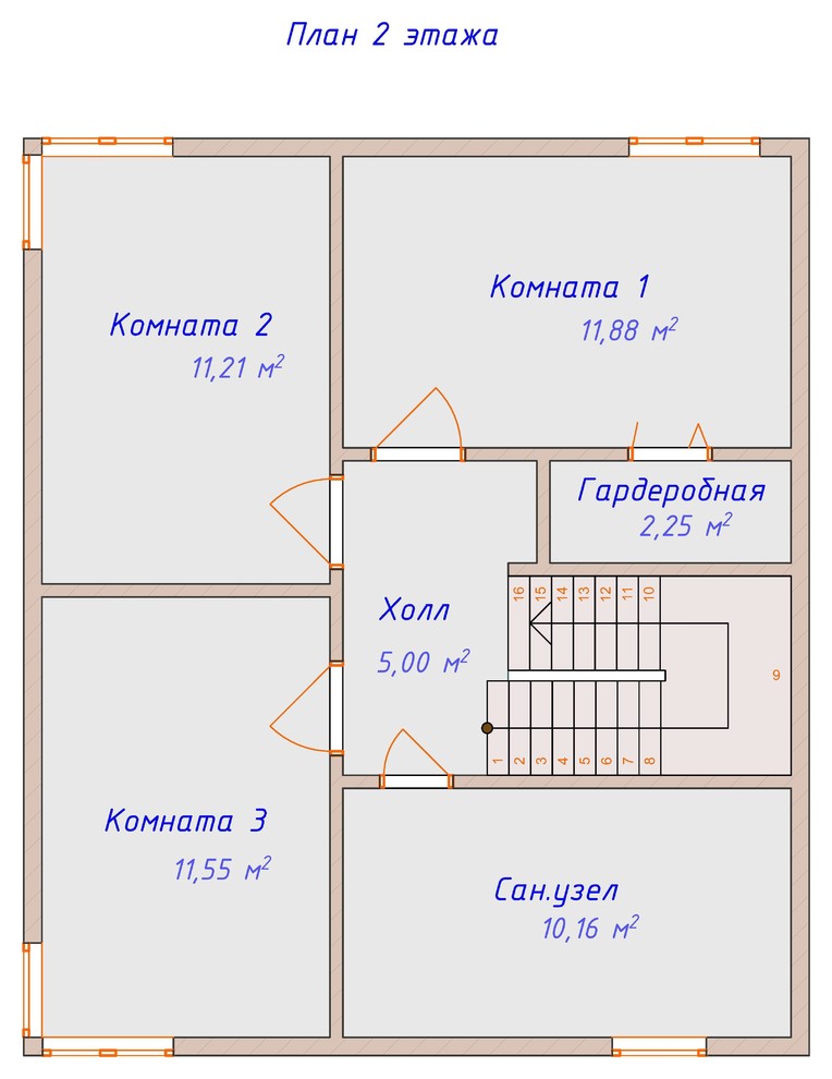 план 2 этажа