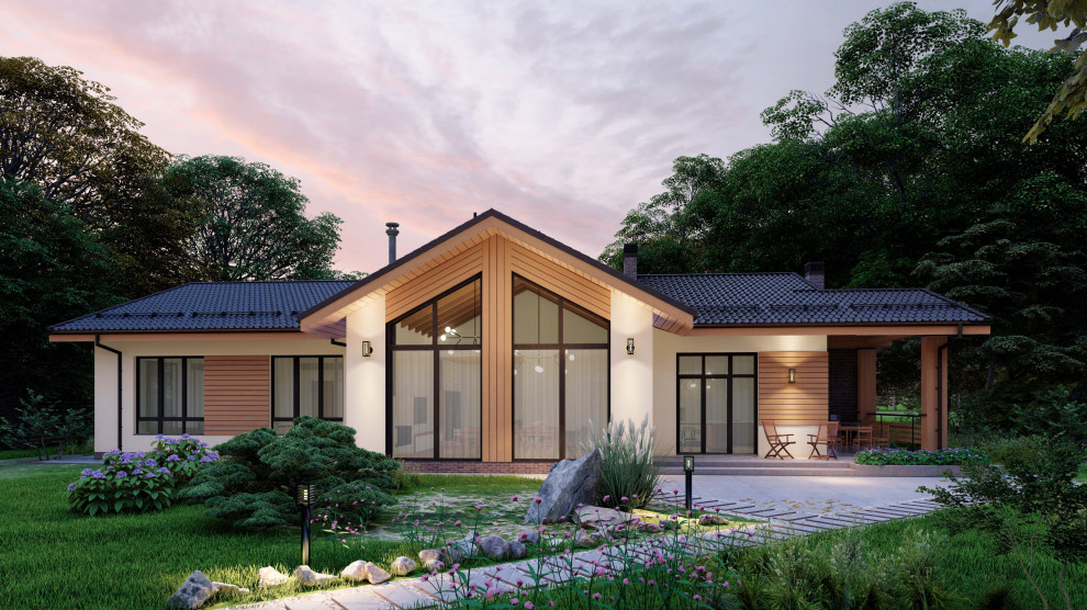 Обложка проекта: Одноэтажный загородный дом