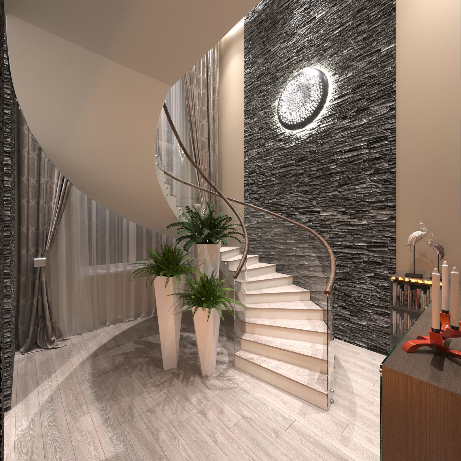 Дизайн двухуровневой квартиры 170 м² ЖК «ORDYNKA»