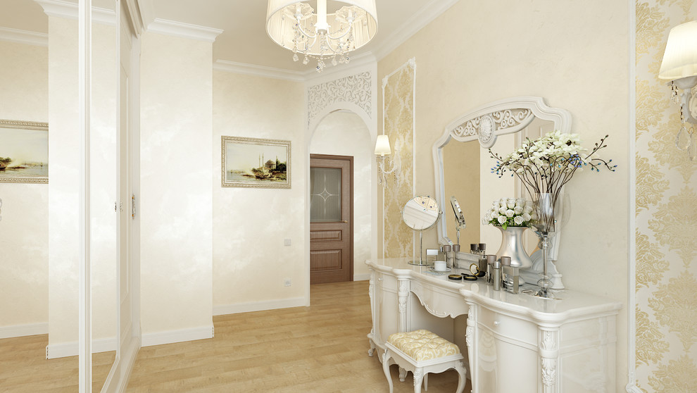 Классический интерьер трехкомнатной квартиры ж/к Серебряный бор г. Кемерово